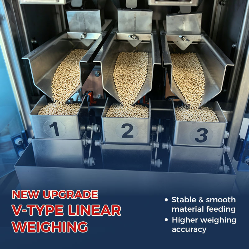 Fully automatic 3-head high-precision premade-pouch packaging machine Fully automatic 3-head high-precision premade-pouch packaging machine