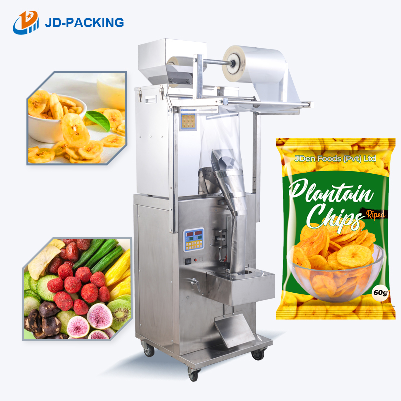 10-500G ready to eat food banana plantain chips dried dry fruit biscuit candy snack cookie packaging pellets packing machine