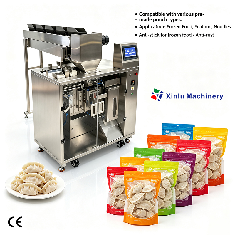 Manual Tipping Bucket Premade Pouch Packaging Machine Manual Tipping Bucket Premade Pouch Packaging Machine