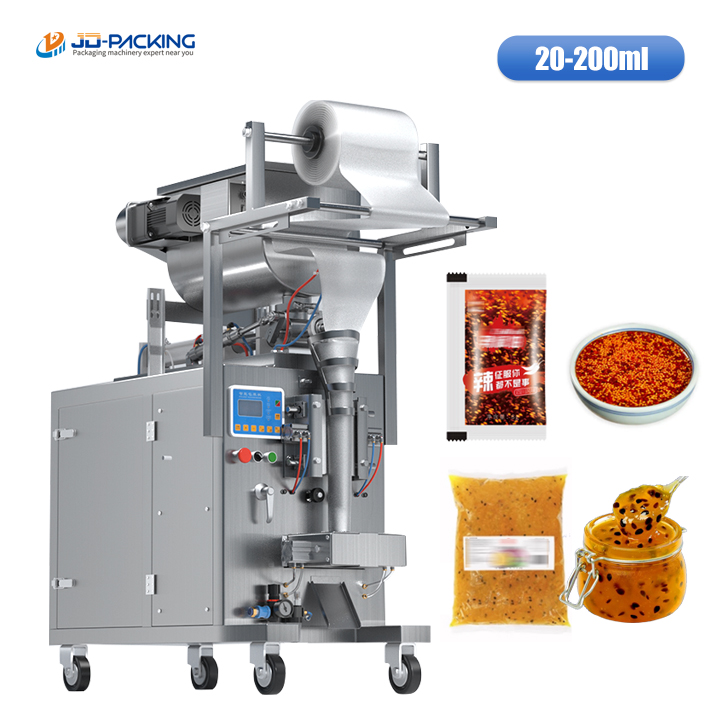 200ML Pneumatic Paste Packing Machine With Horizontal Mixing