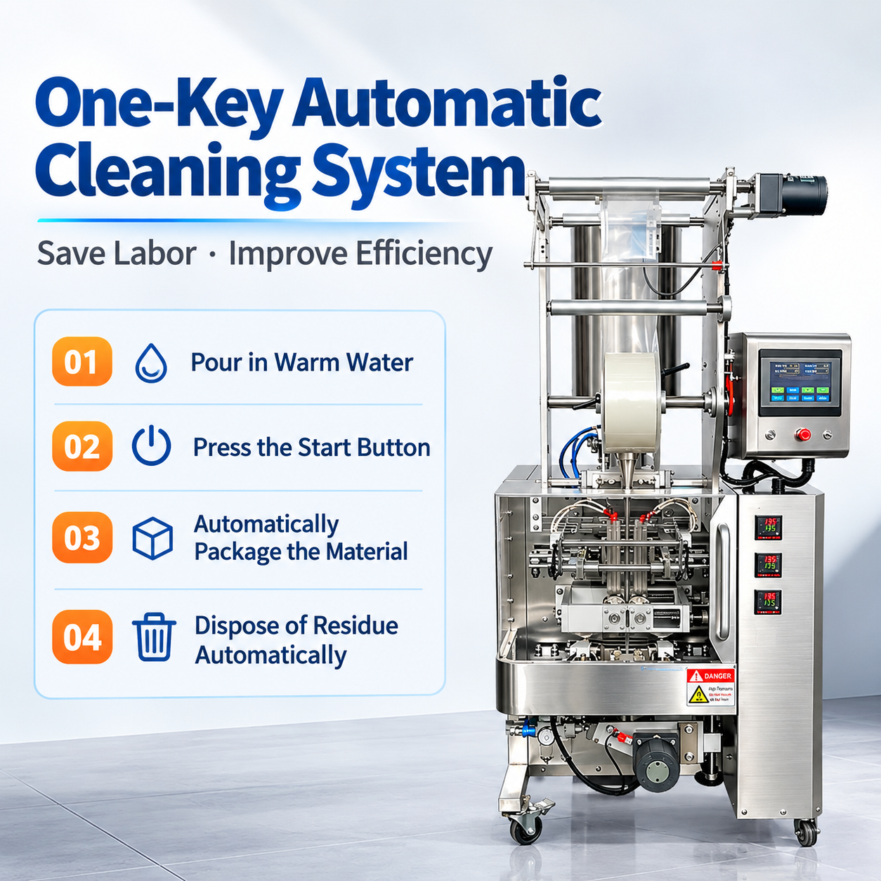 YS-61XCJ 100g four-side-seal paste packaging machine YS-61XCJ 100g four-side-seal paste packaging machine