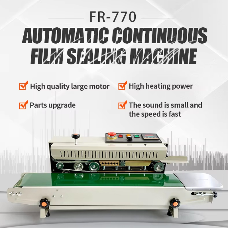 FR-770 baked enamel Continuous Band Heat Sealer Machine FR-770 baked enamel Continuous Band Heat Sealer Machine