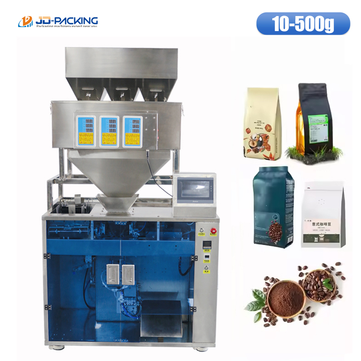 Automatic Coffee Bean Flat Bottom Bag Premade Pouch Packing Machine