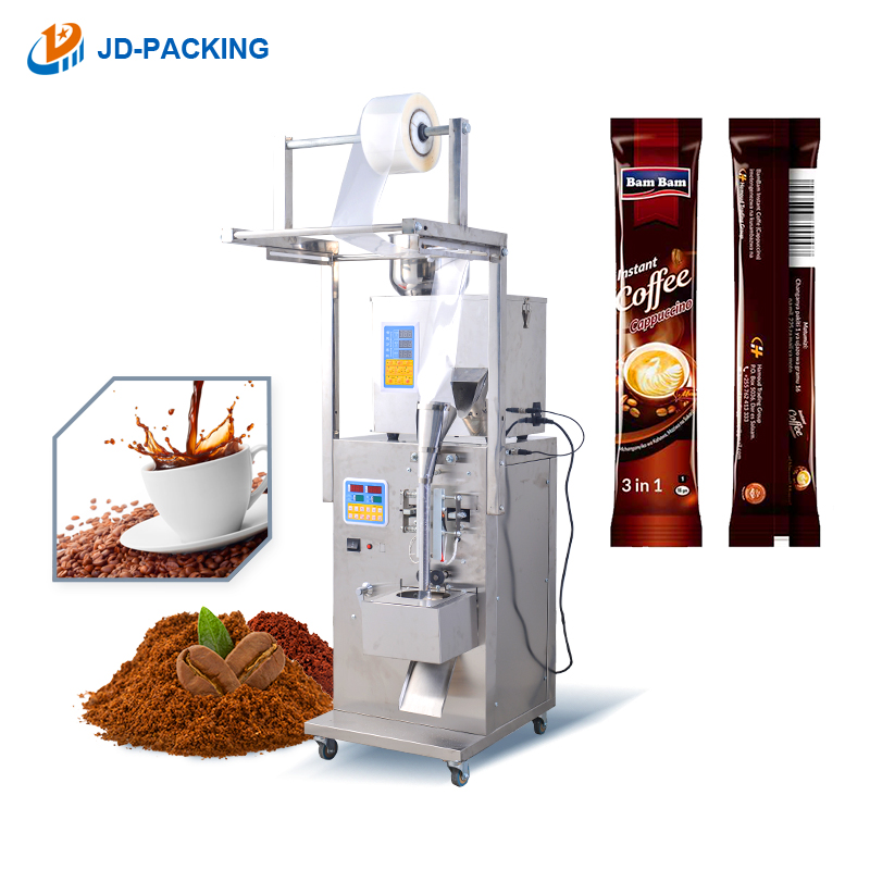 1-100G full automatic small food bead flour milk coffee bag stick powder sachet pouch filling packing packaging machine